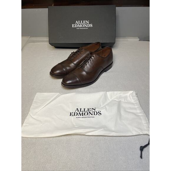 Allen Edmonds Park Avenue 10.5D Dark Chili Brown Oxfords - w/ Original Box main image 6